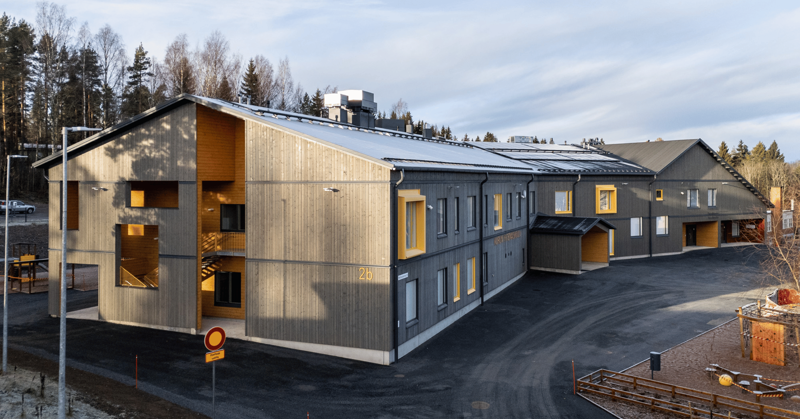 LapWall koulurakennuksen elementointi