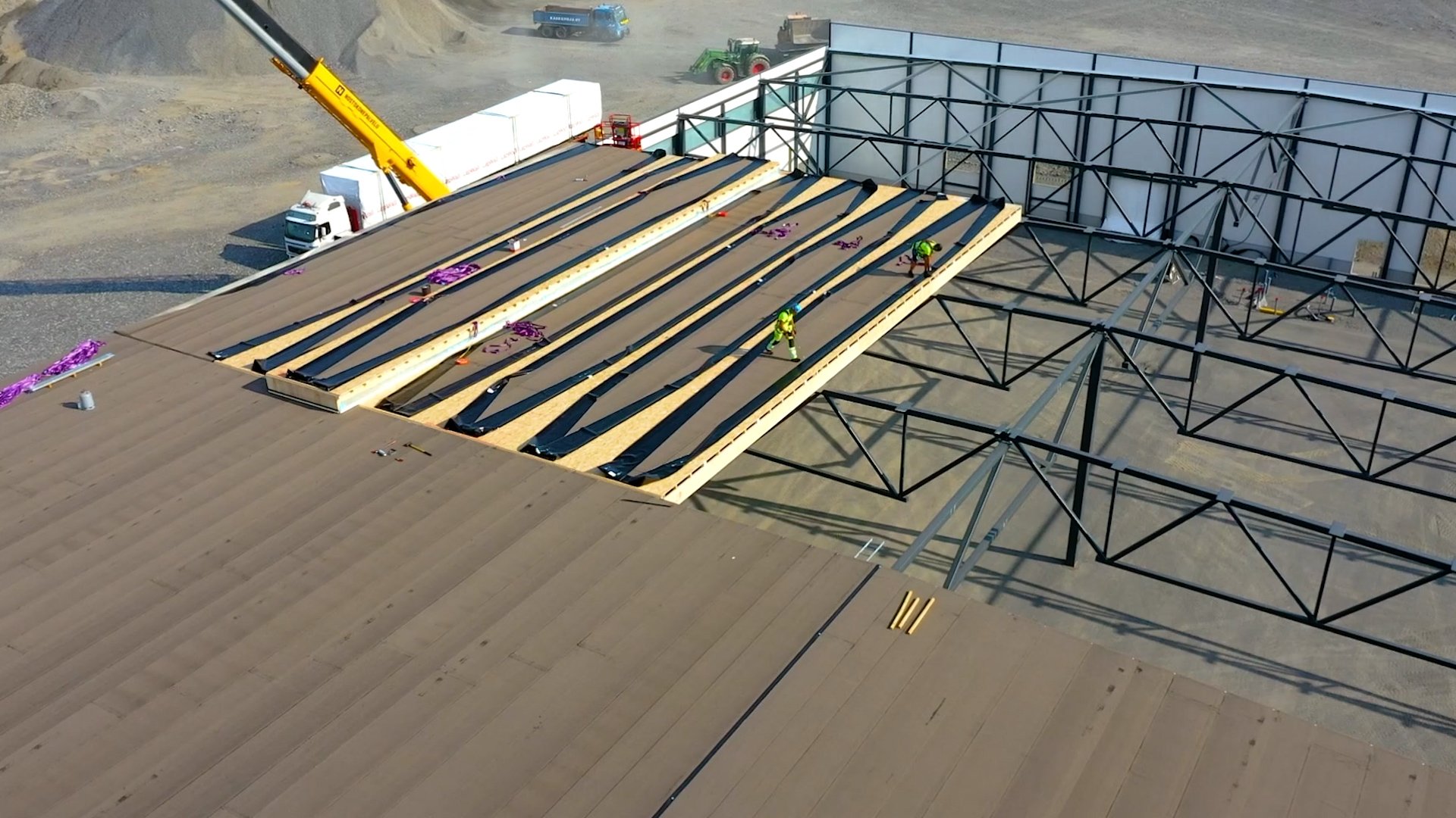 LapWall Kattoelementtien asennus db schenker 5