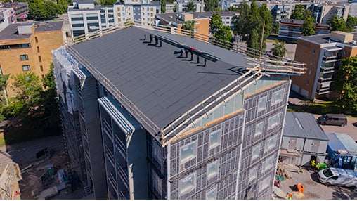 LapWall kattoelementit kerrostaloon (3)