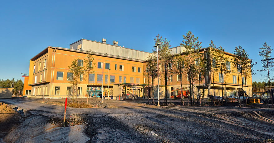 LapWall toimitti elementit Jääkärinkankaan monitoimitaloon