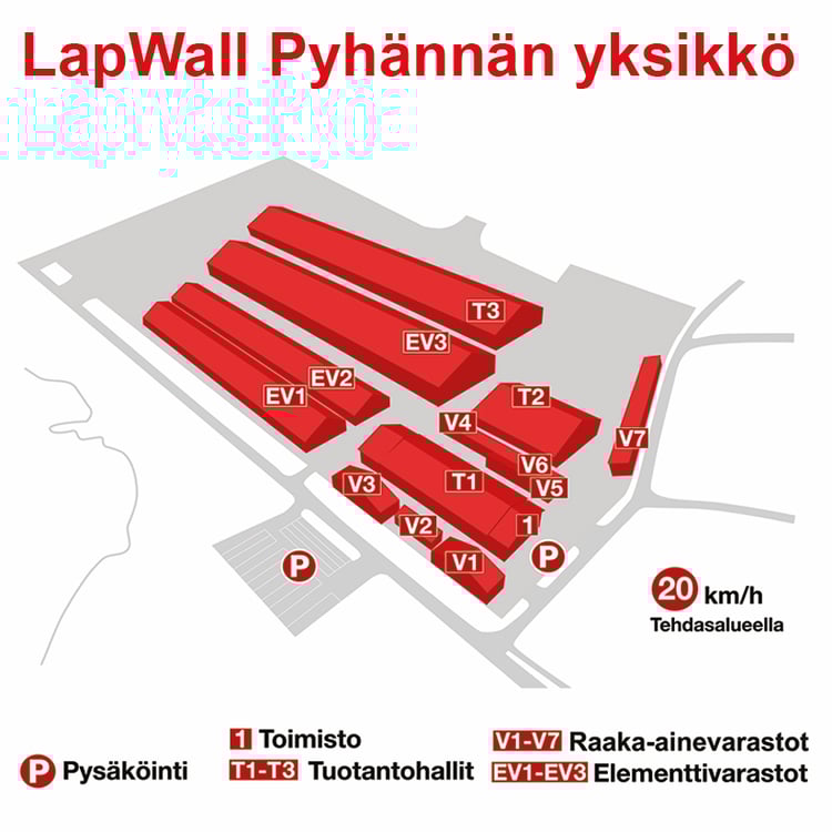 LapWallin Pyhännän tehtaan pysäköinti 2