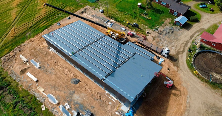 LapWallin elementit maatalouden rakennukseen