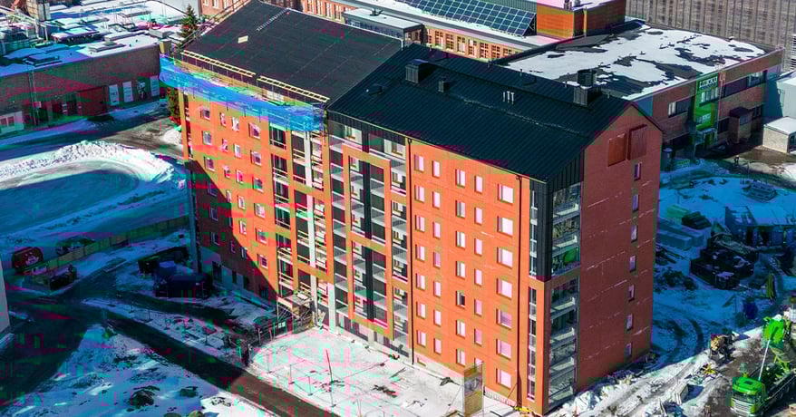 LapWall referenssikohde Hjalmarinraitti Jyväskylässä