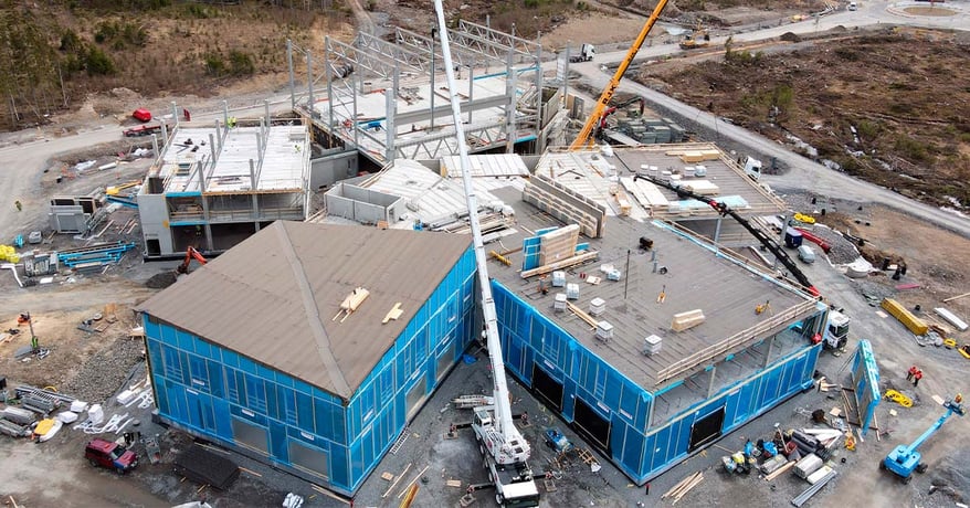 LapWallin referenssikohde Lamminrahkan Koulukeskukseen Kangasalla.