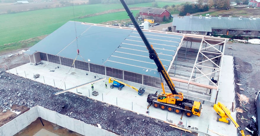 LapWallin referenssikohde Lypsykarjapihatto, Kallislahti