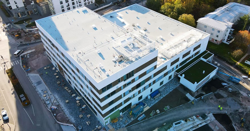 LapWallin referenssikohde Matinkylän lukio Espoossa.