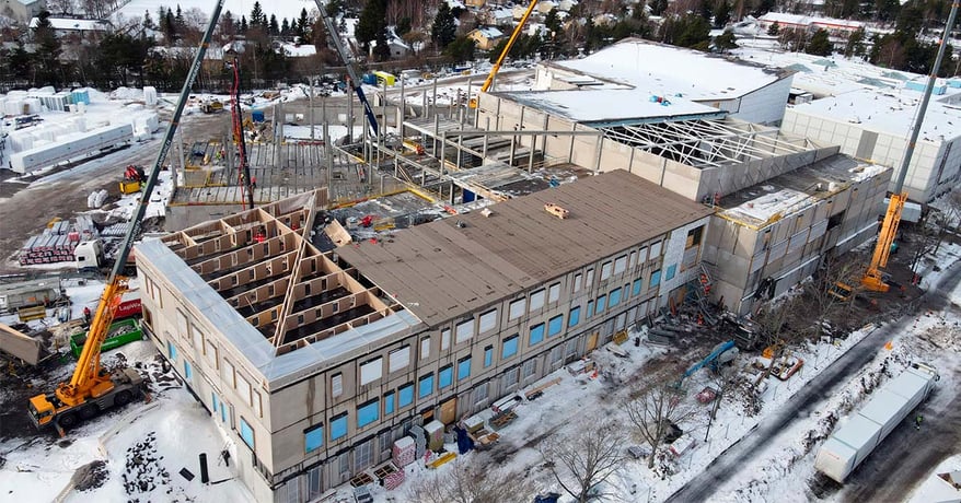 LapWallin referenssikohde sivistys- ja hyvinvointikeskus Wintteri Uudessakaupngissa