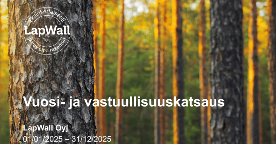 LapWallin vastuullisuuskatsaus, metsä