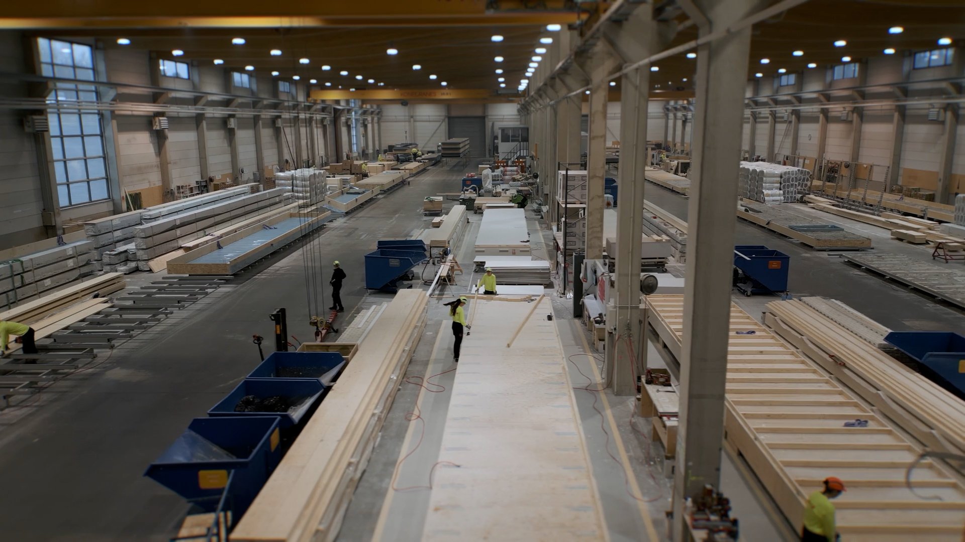 Pälkäneen tehdas sisätilat